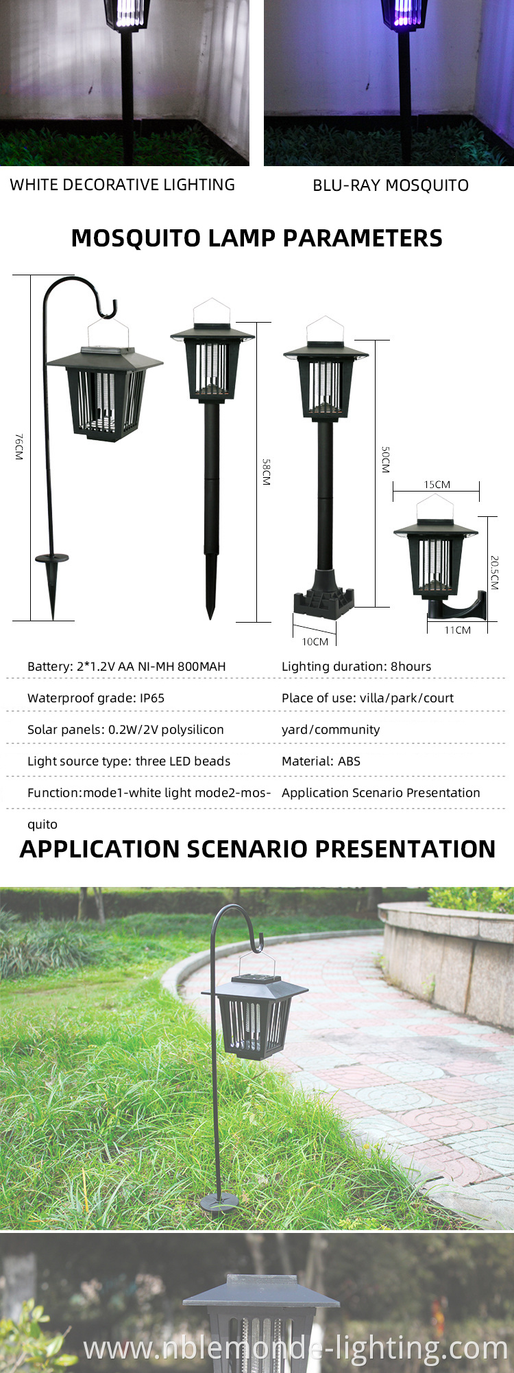 Outdoor Solar Pest Control Lights